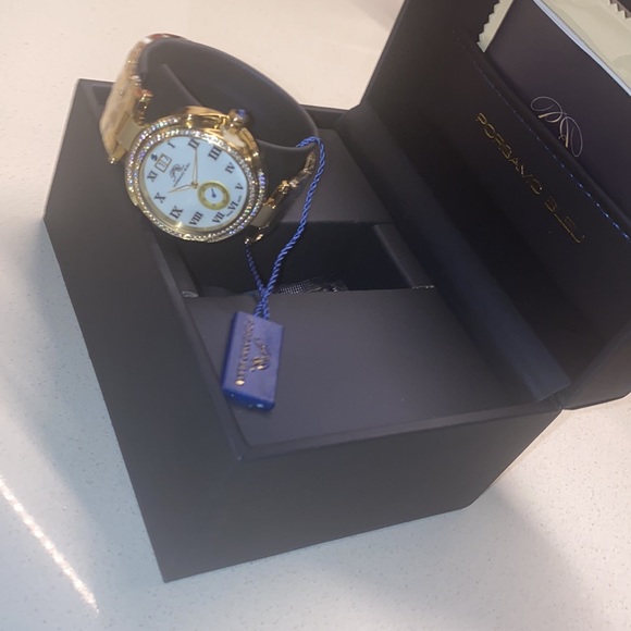 Women's South Sea Swarovski Crystal Bracelet Watch, 40mm PORSAMO BLEU - Picture 13 of 13